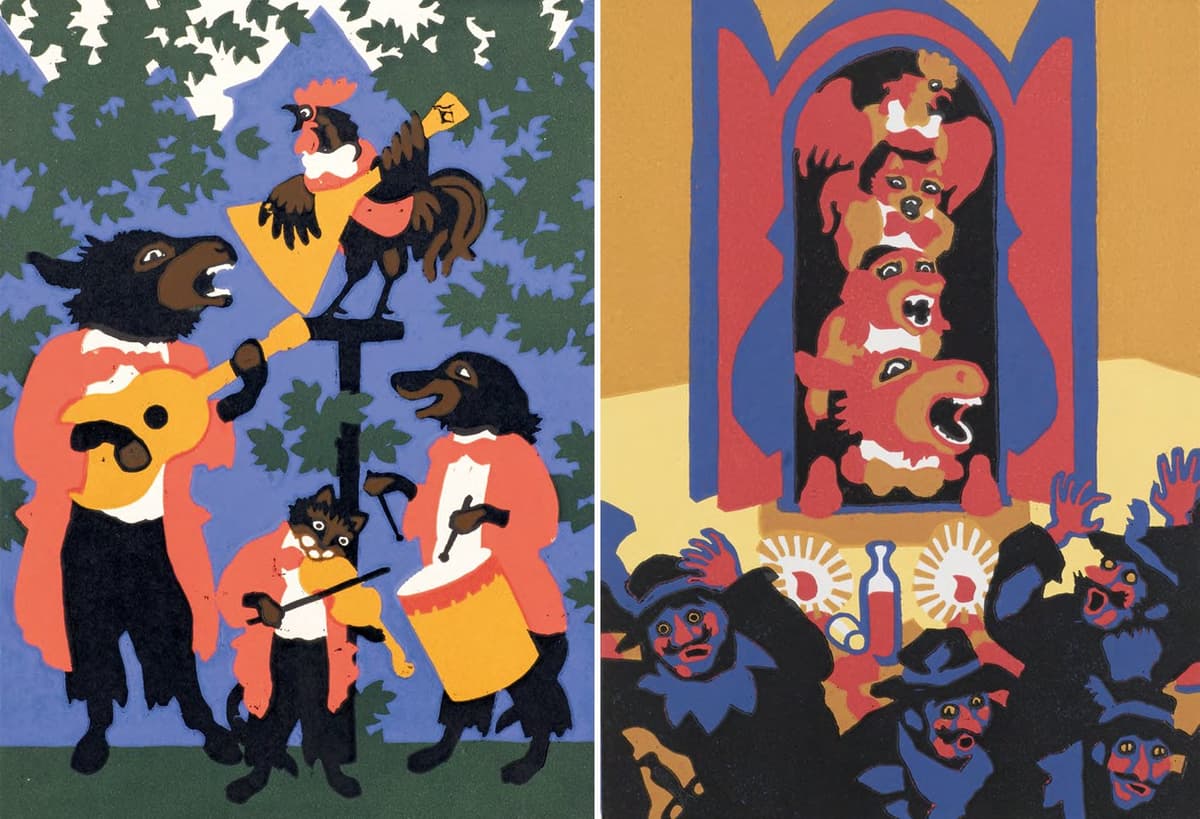 Ілюстрації до казки братів Грімм «Бременські музиканти»