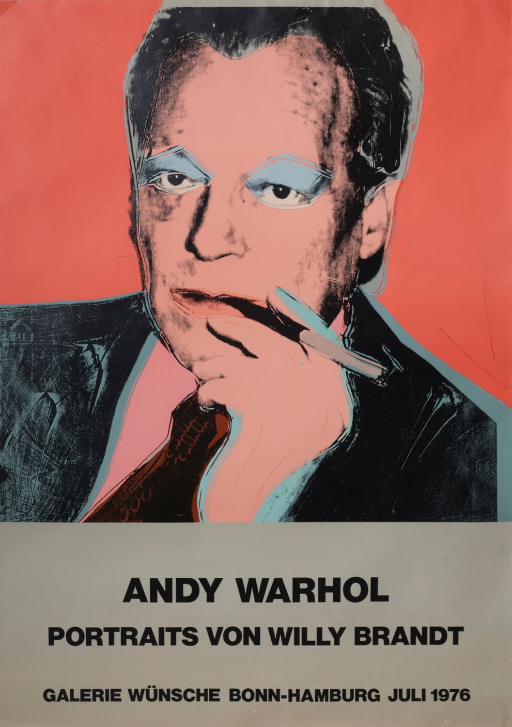 Плакат. Andy Warhol. Portraits von Willy Brandt