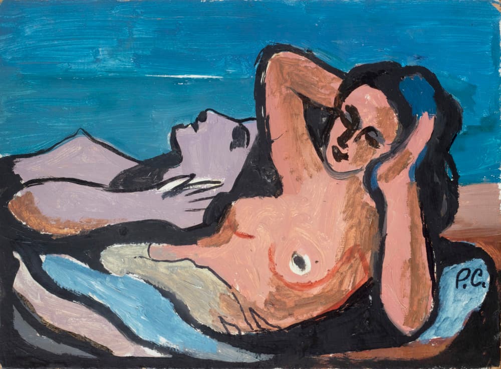 Дві дівчини на фоні небо-моря