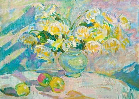 Білі жоржини