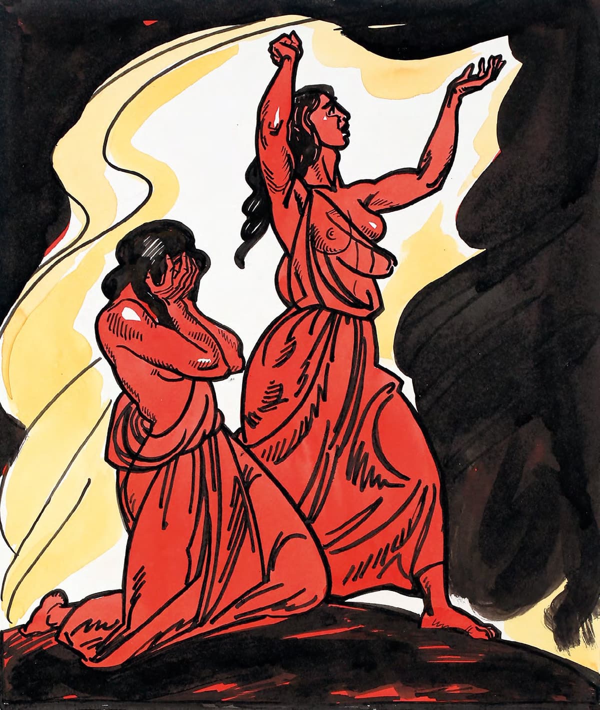 Із циклу ілюстрацій до поеми І. Котляревського «Енеїда»