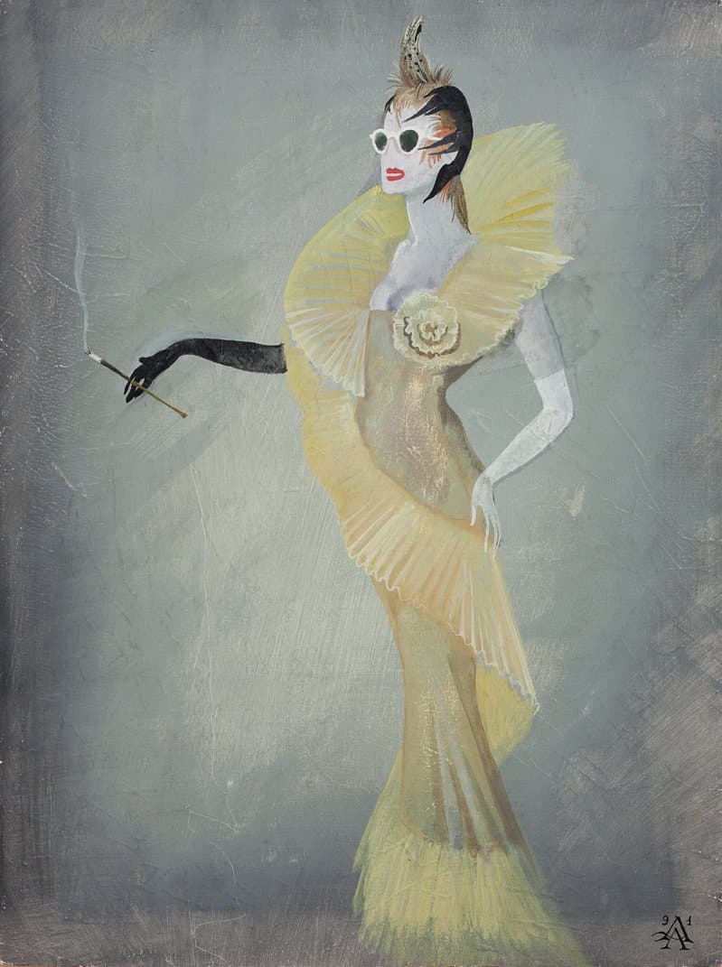 Ескіз костюму до спектаклю Р. Віктюка «Дама без камелій»