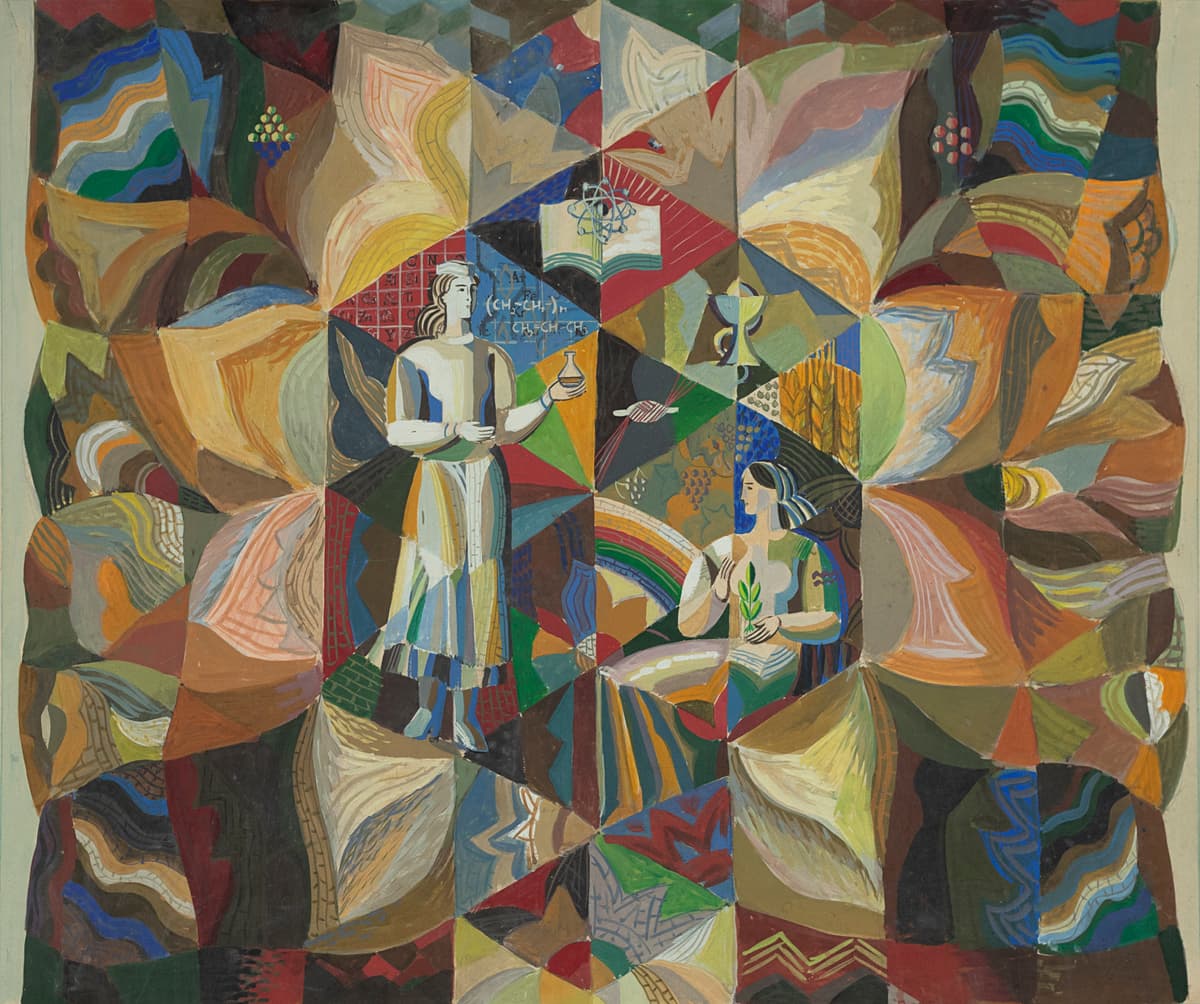 Ескіз мозаїки «Природа і люди»