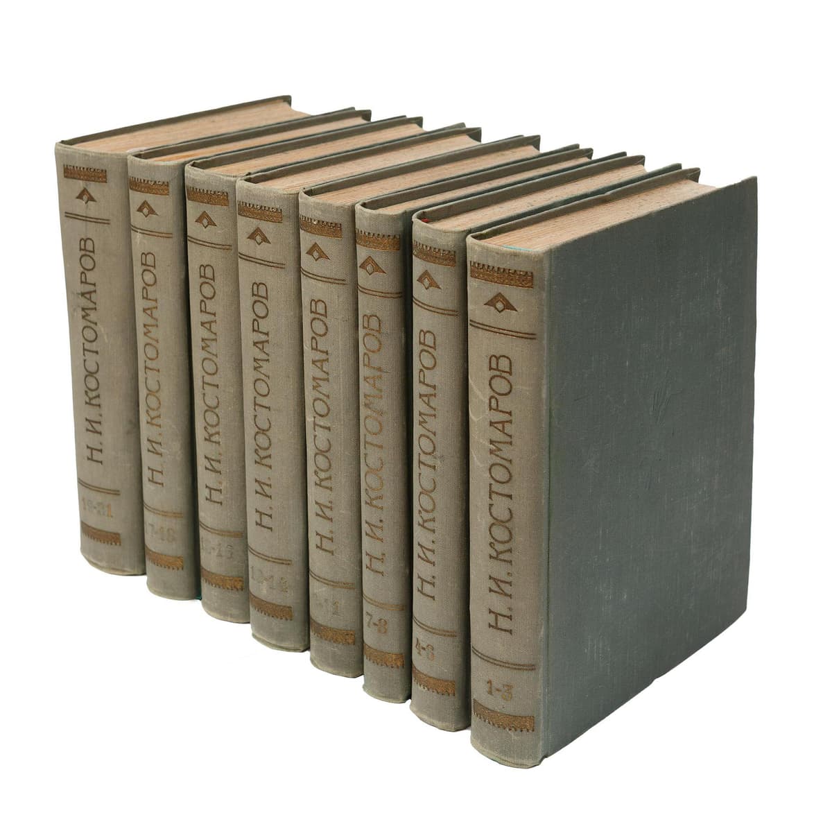 [Костомаровъ Н.] Собраніе сочиненій Н. И. Костомарова. Историческія монографіи и изслѣдованія. Кн. 1–8. Т. І–ХХІ