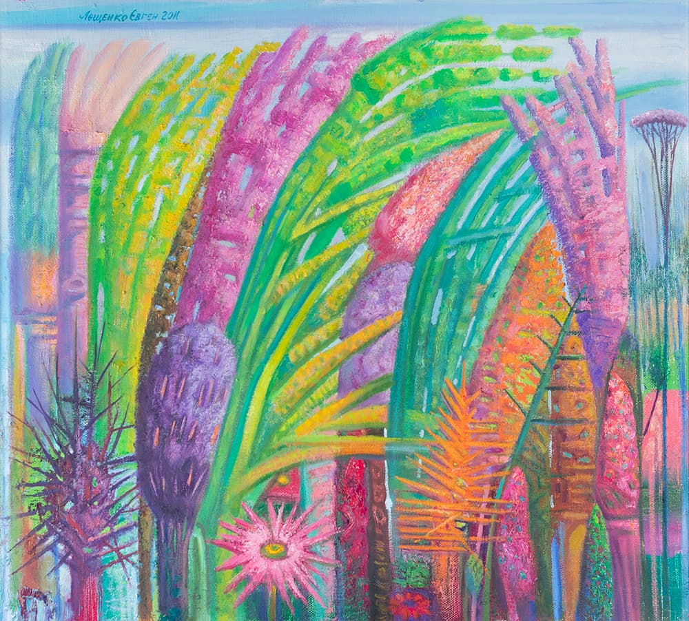 Квітучі трави і квіти. Вітерець