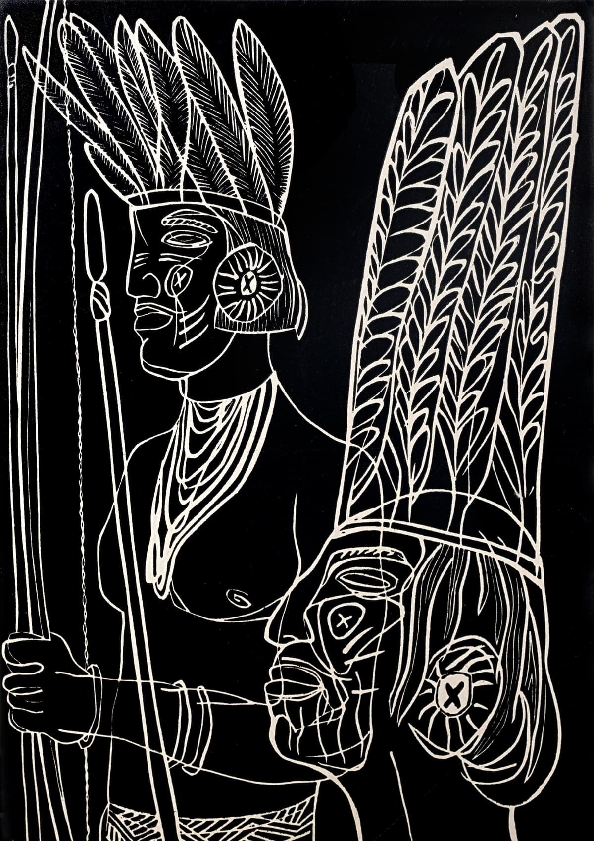 Індіанці, що зневажають білих і мавп. Ілюстрація до оповідання А. Фідлера «Риби співають в Укаялі»