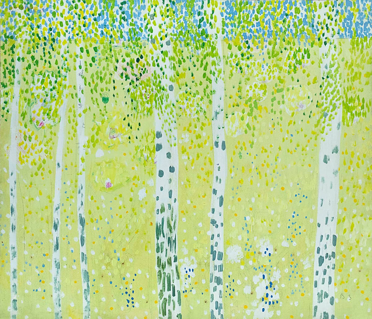 Берези (варіант роботи «Подих весни»)