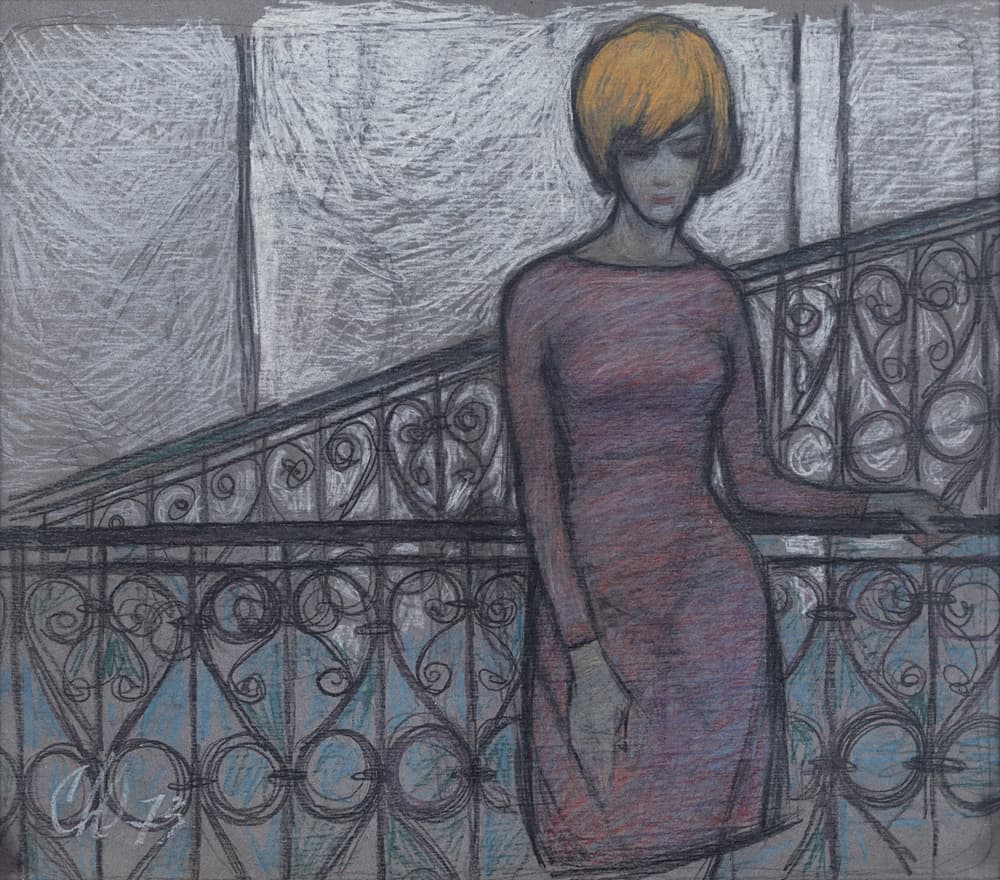 Жінка біля перил