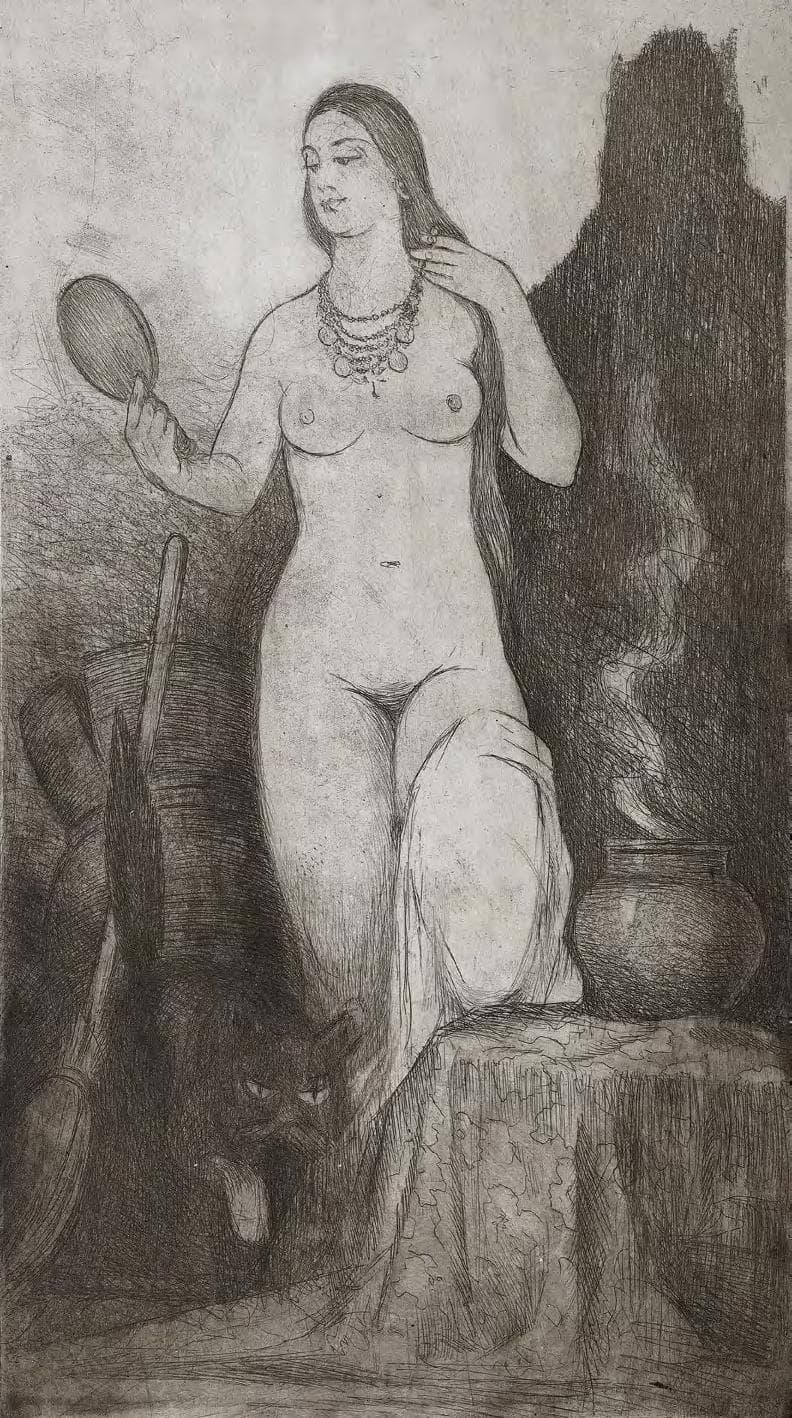 Солоха (із циклу ілюстрацій до творів М. Гоголя)